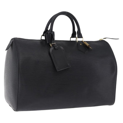 Louis Vuitton Speedy Epi Leather, Black, Leather, Handbag