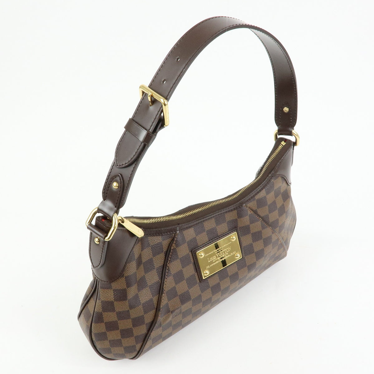Louis Vuitton Thames Damier, Brown, Canvas, Handbag
