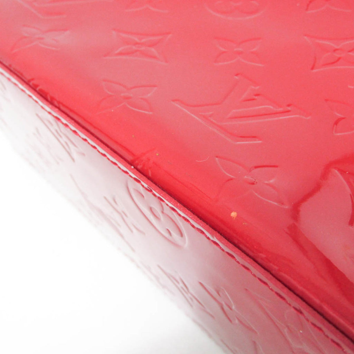 Louis Vuitton Reade Monogram Vernis, Red, Patent Leather, Handbag