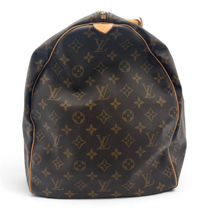 Louis Vuitton Keepall Monogram Canvas, Brown, Canvas, Travel Bag