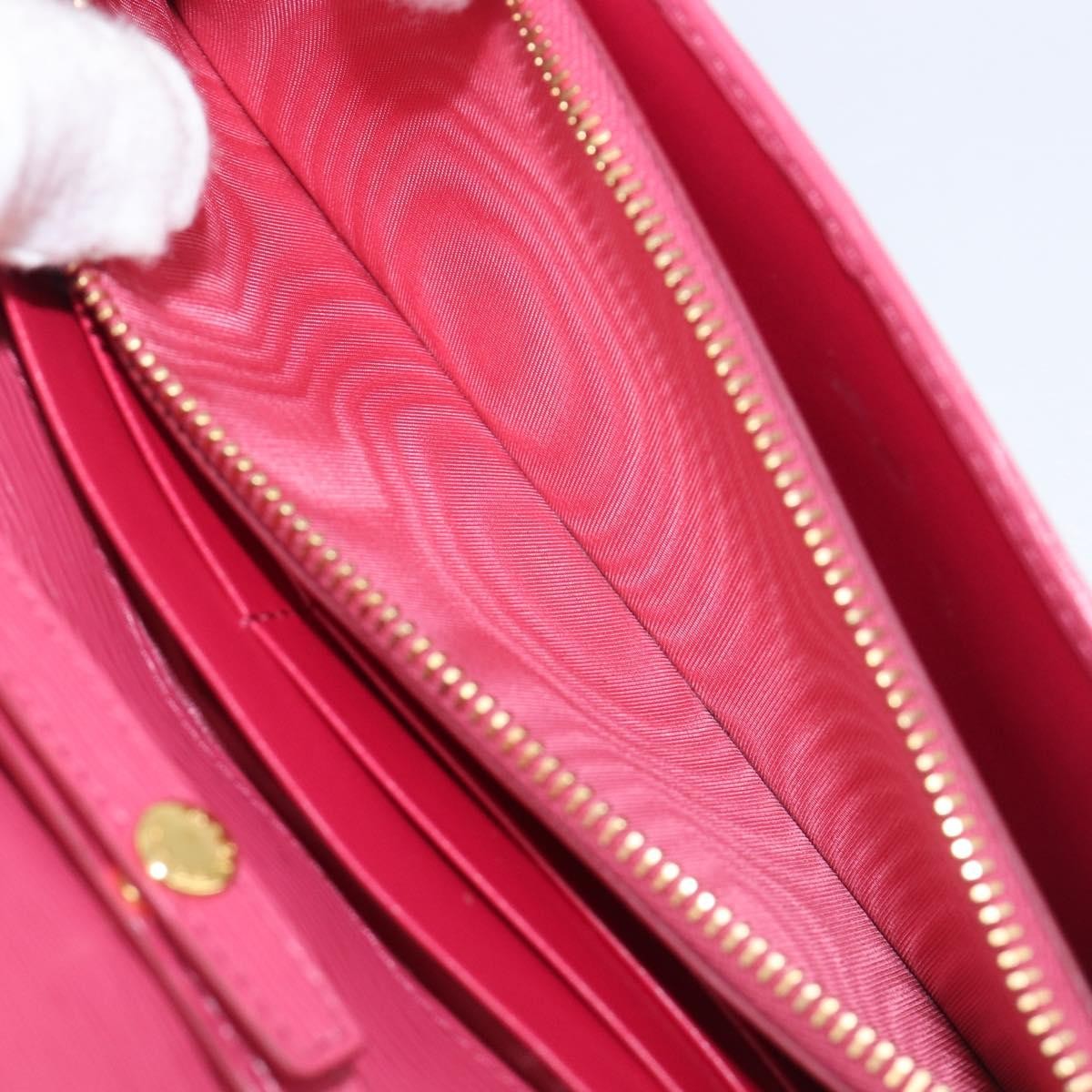 Prada Wallet on Chain Saffiano Leather, Pink, Leather, Crossbody Bag