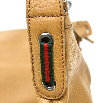 Gucci Princy Hobo Leather, Brown, Leather, Shoulder Bag