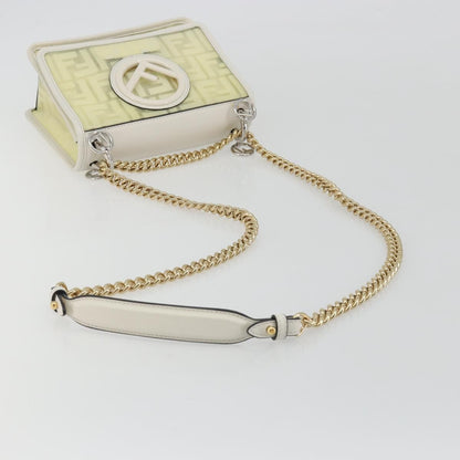 Fendi Kan I F Zucca PU, Clear, Canvas, Shoulder Bag