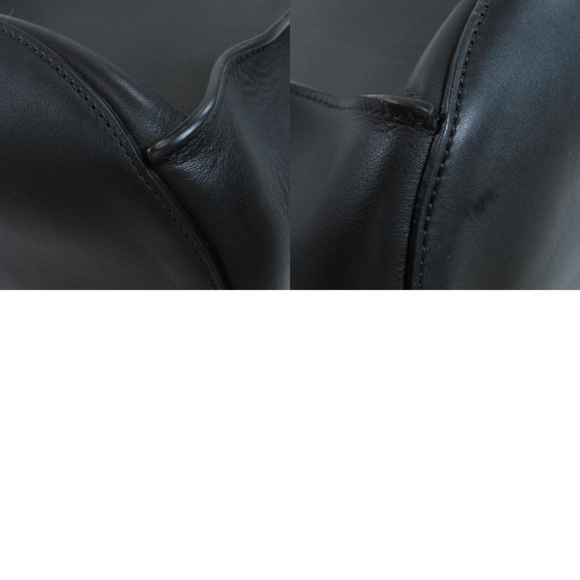 Céline Seau, Black, Leather, shoulder