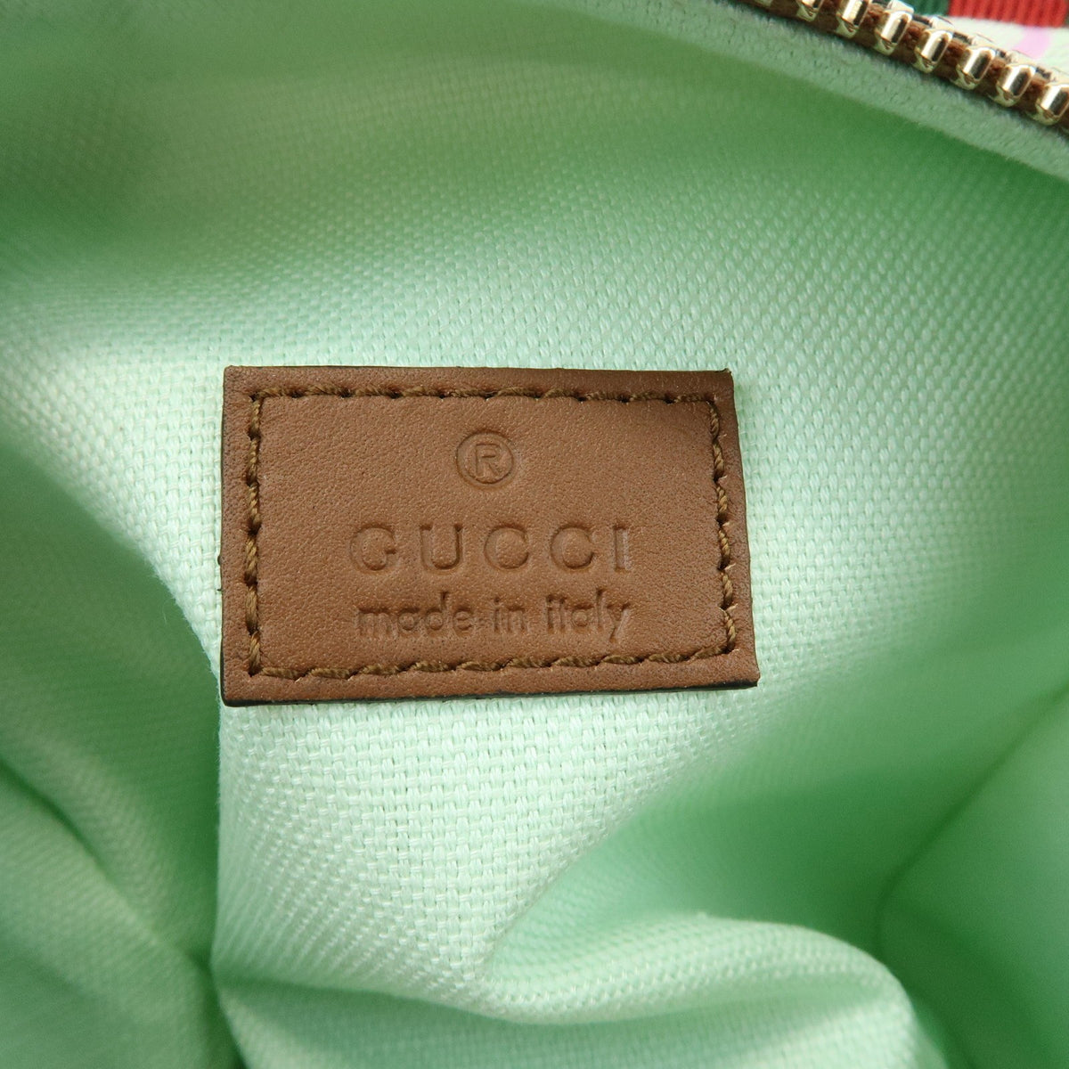 Gucci Web Boston GG Canvas, Green, Canvas, Handbag