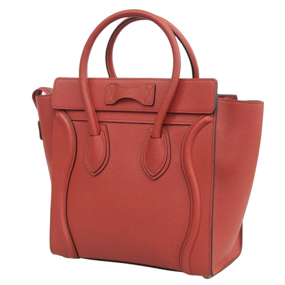 Céline Luggage, Red, Leather, handbag