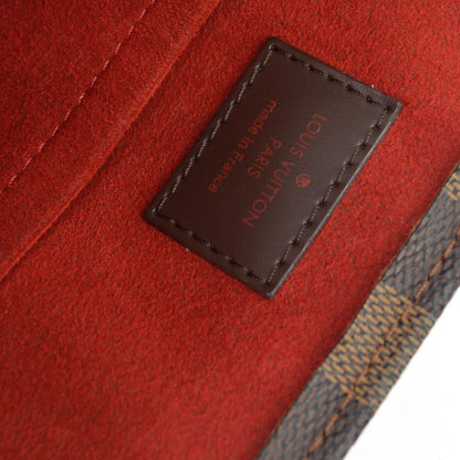 Louis Vuitton Sac Plat Damier, Brown, Canvas, Handbag