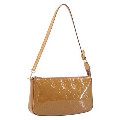 Louis Vuitton Pochette Accessoires NM Monogram Vernis, Brown, Patent Leather, Clutch