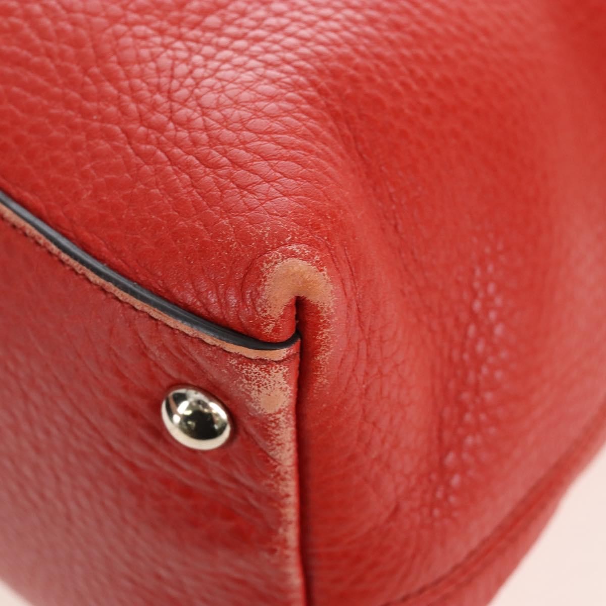 Gucci Soho Convertible Soft Top Handle Leather, Orange, Leather, Handbag