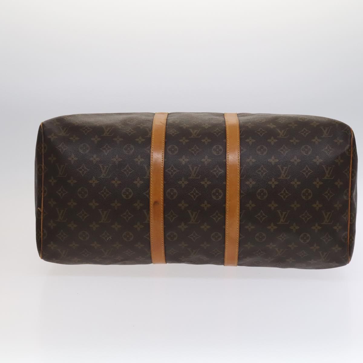 Louis Vuitton Keepall Bag Monogram Canvas, BROWN, CANVAS, Travel bag