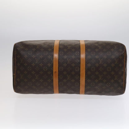 Louis Vuitton Keepall Bag Monogram Canvas, BROWN, CANVAS, Travel bag