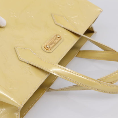 Louis Vuitton Wilshire Monogram Vernis, Yellow, Patent Leather, Handbag
