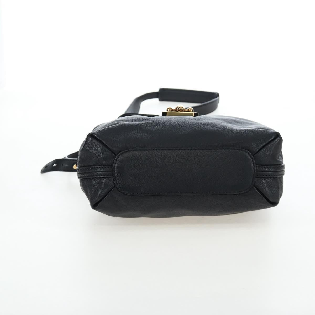 Chloe Elsie Convertible Satchel Leather, Black, Leather, Handbag