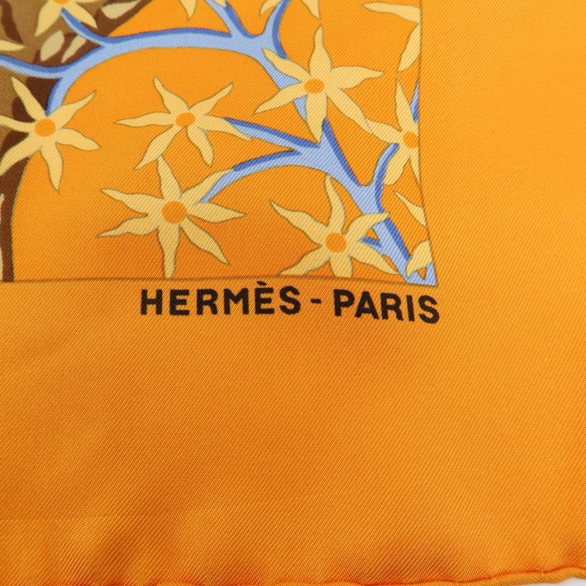 Hermes Carré 90 Silk multicolor, Orange, Silk, Scarf