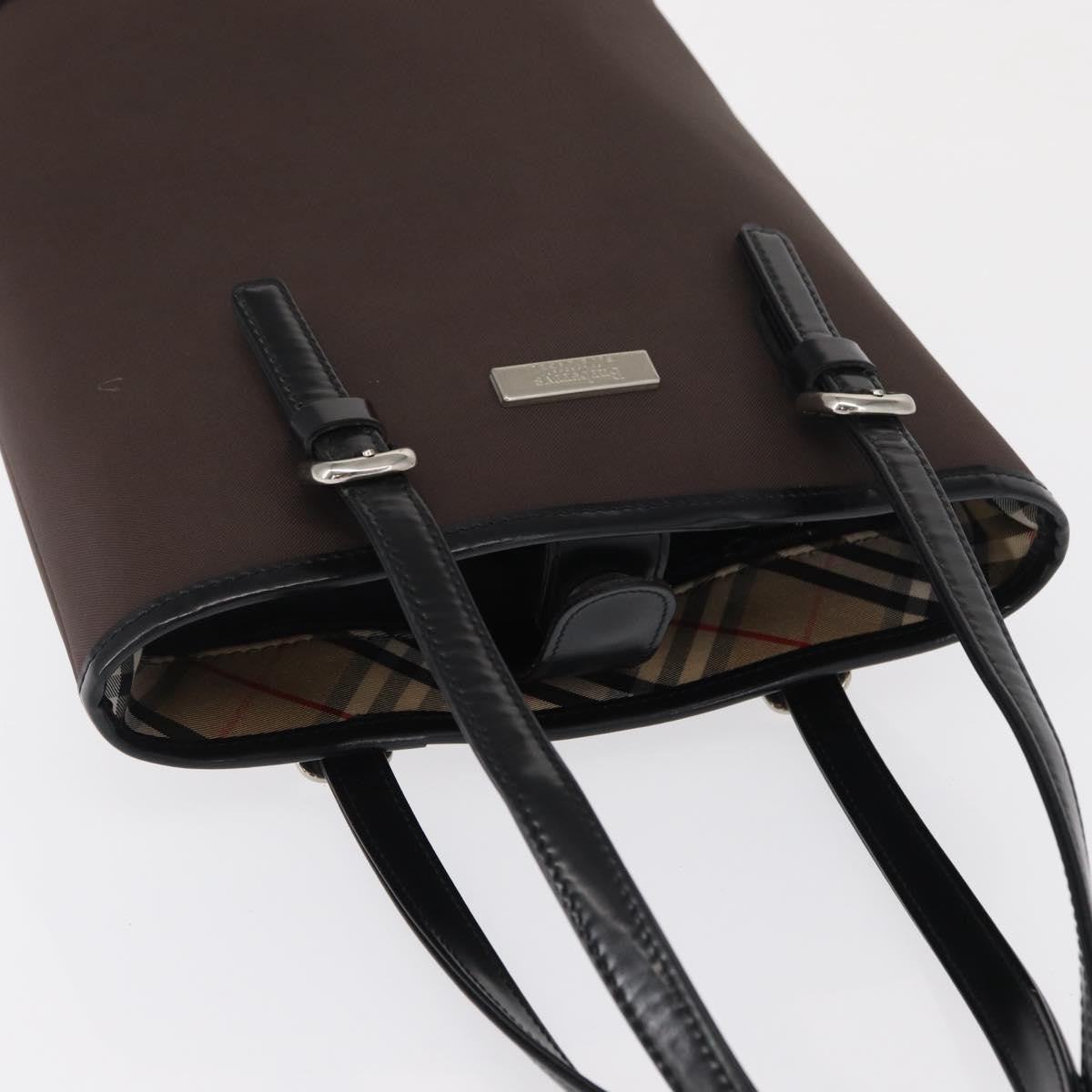 Burberry Blue Label Nylon, Brown, Nylon, Tote Bag
