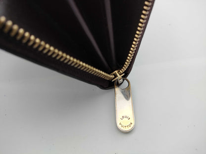Louis Vuitton Zippy Monogram Vernis, Burgundy, Patent Leather, Wallet
