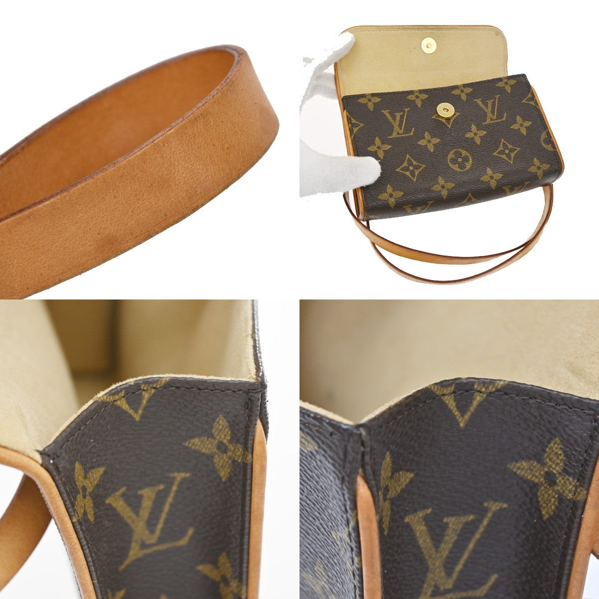 Louis Vuitton Florentine Waist Monogram Canvas, Brown, Leather, Clutch