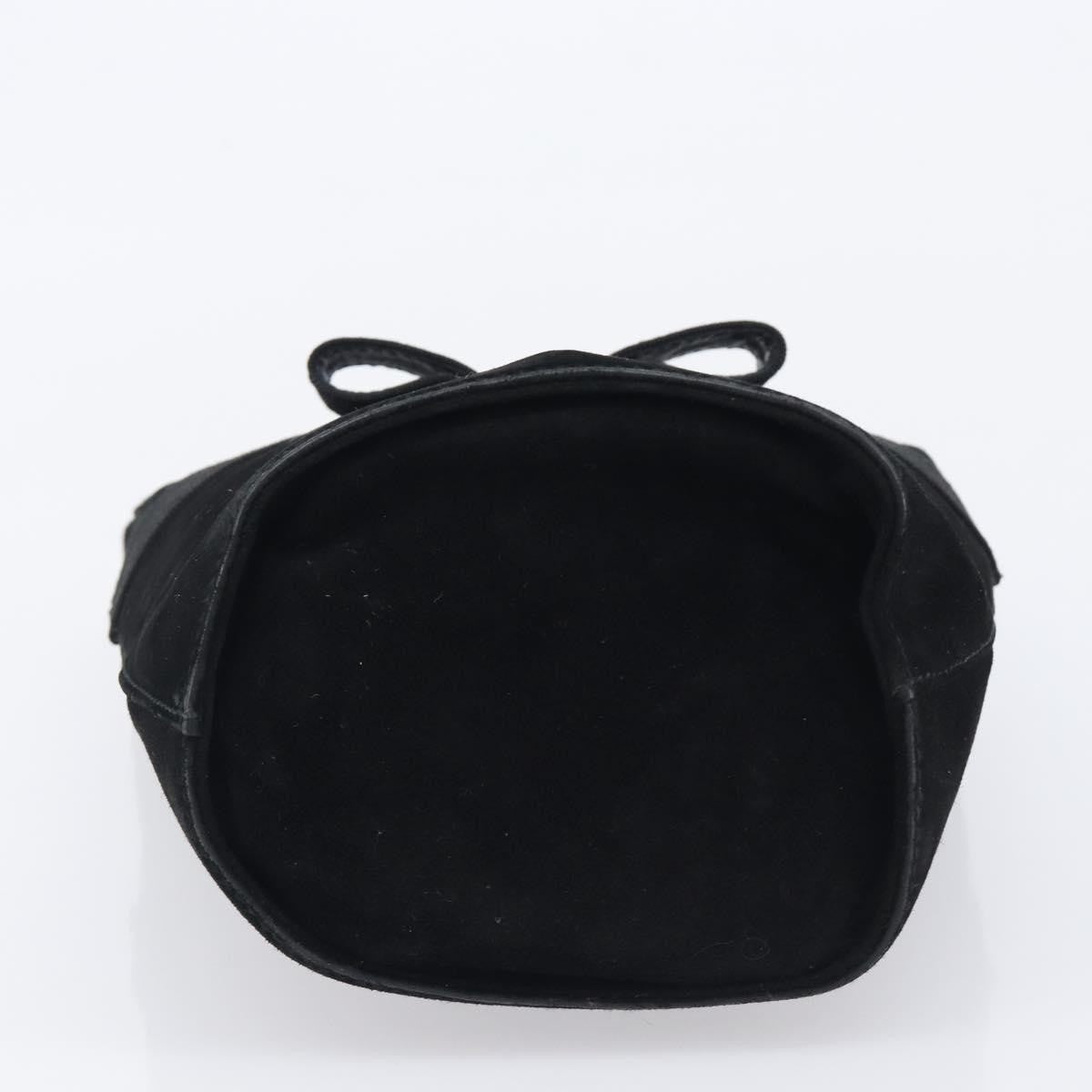 Salvatore Ferragamo Vala Suede, Black, Suede, Shoulder Bag