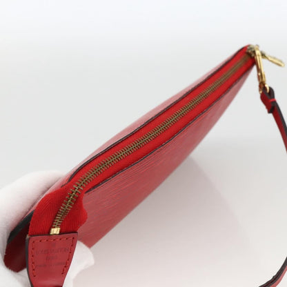 Louis Vuitton Pochette Accessoires Epi Leather, Red, Leather, Wallet
