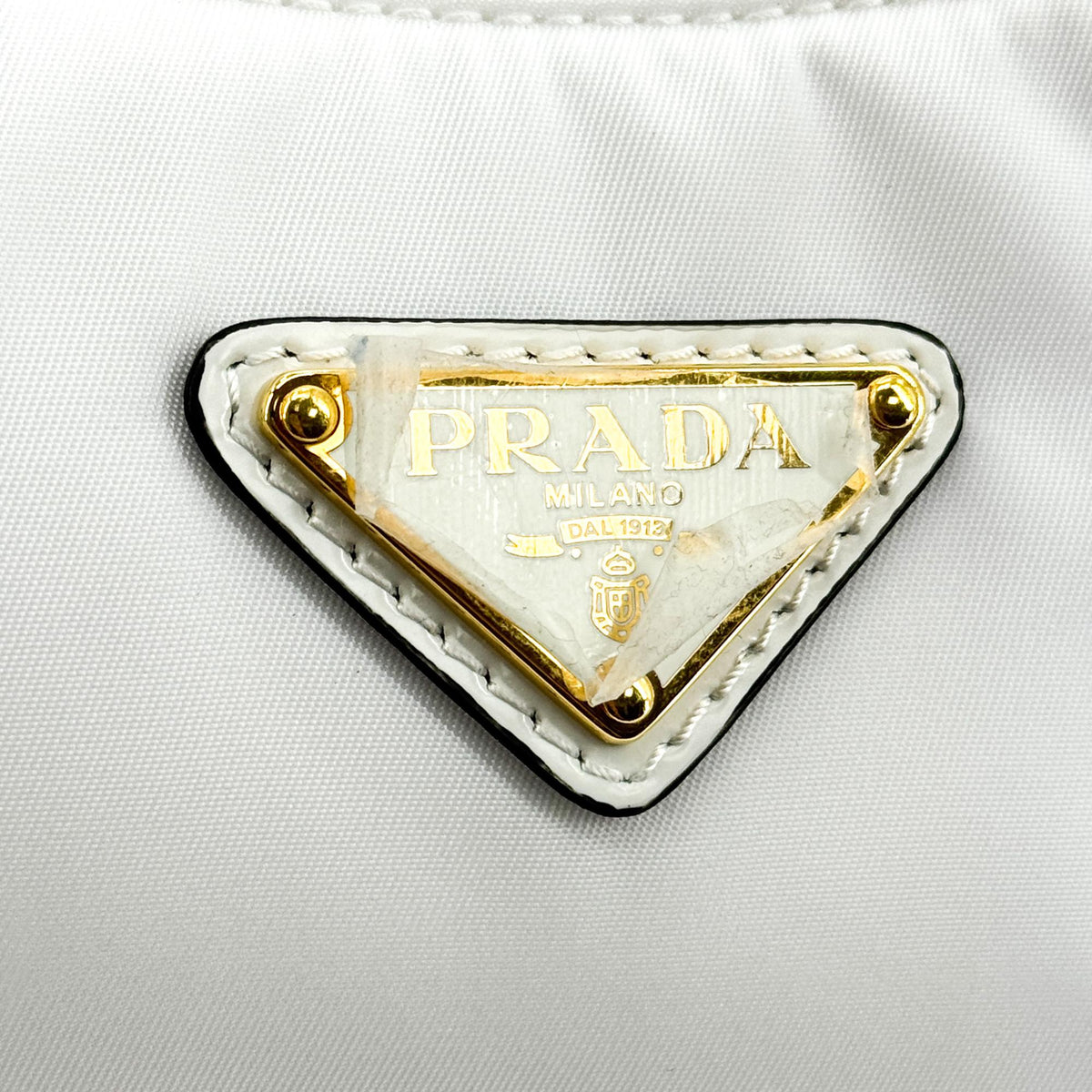 Prada Re-Edition 2004 Nylon and Leather, White, Nylon, Shoulder Bag