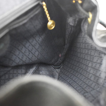 Gucci Vintage Bamboo Suede, Black, Suede, Backpack