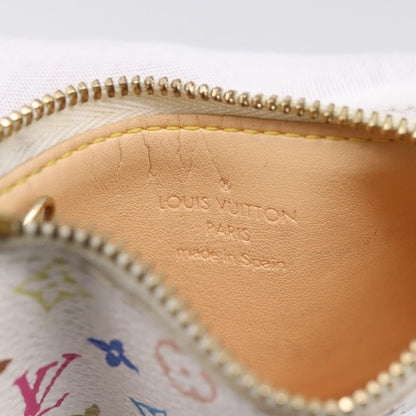 Louis Vuitton Pochette Clés Monogram Canvas, White, Canvas, Wallet