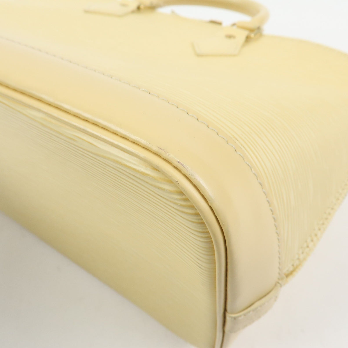 Louis Vuitton Alma Epi Leather, Yellow, Leather, Handbag