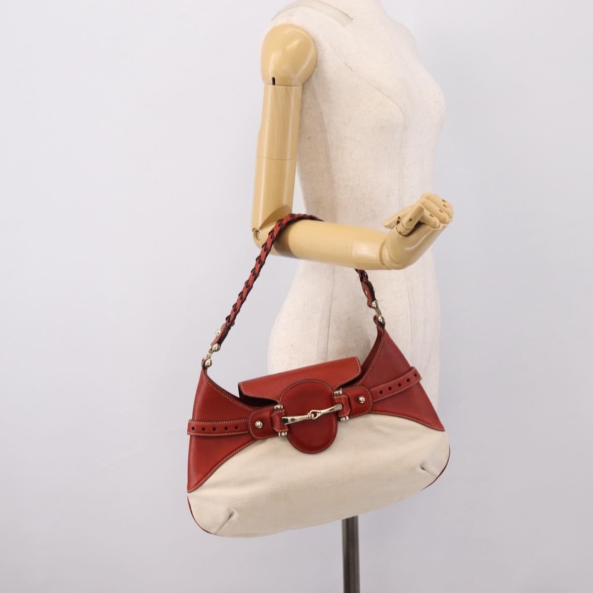 Gucci Horsebit GG Canvas and Leather, Beige, Canvas, Tote Bag