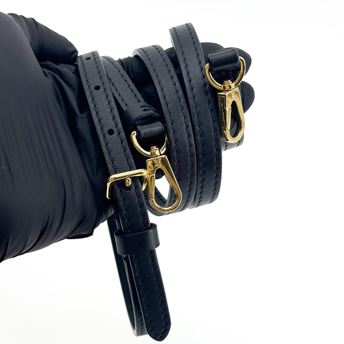 Louis Vuitton Locky Monogram Canvas with Leather, Black, Canvas, Handbag