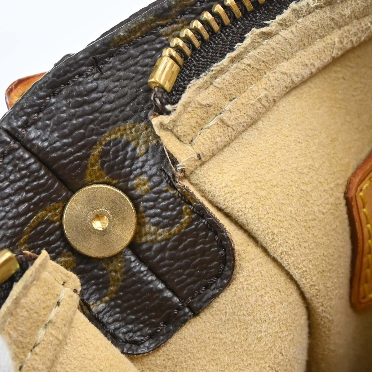 Louis Vuitton Looping Monogram Canvas, Brown, Canvas, Handbag