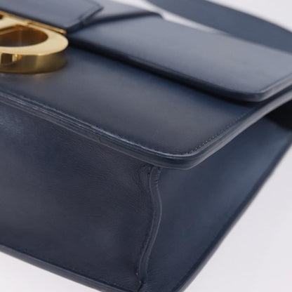 Christian Dior 30 Montaigne Flap Gradient Leather, Blue, Leather, Shoulder Bag