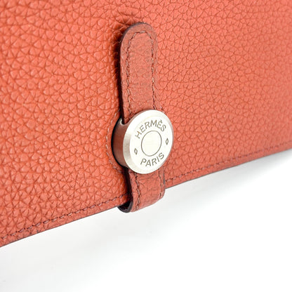 Hermes Dogon Duo Combined Leather, Brown, Leather, Wallet