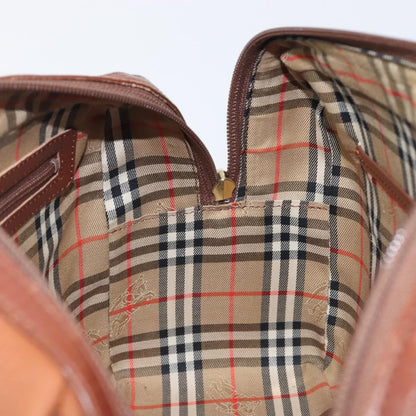 Burberry Vintage Boston Leather, Brown, Leather, Handbag