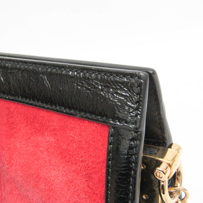 Gucci Ophidia Chain Suede, Red, Leather, Shoulder Bag