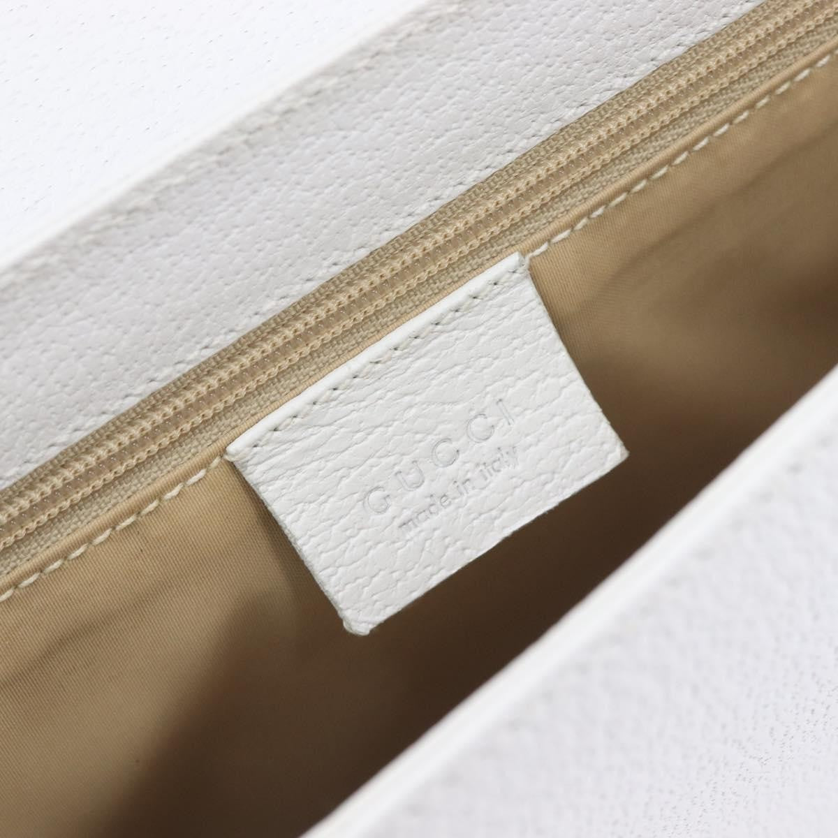 Gucci Shoulder Leather, White, Leather, Shoulder Bag