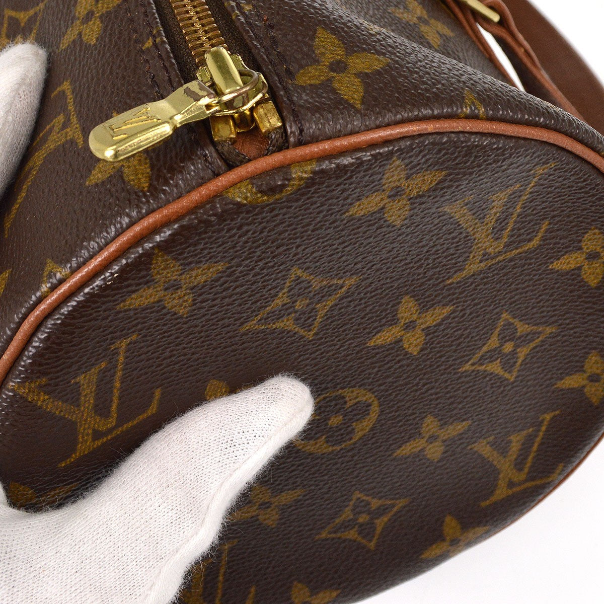 Louis Vuitton Papillon Monogram Canvas, Brown, Canvas, Handbag