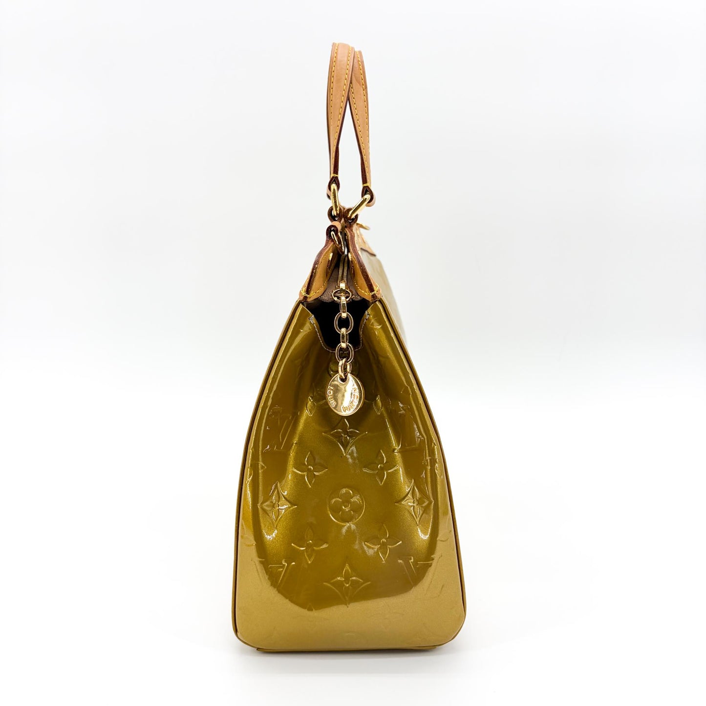 Louis Vuitton Brea Handbag Monogram Vernis, Green, Patent Leather, Handbag