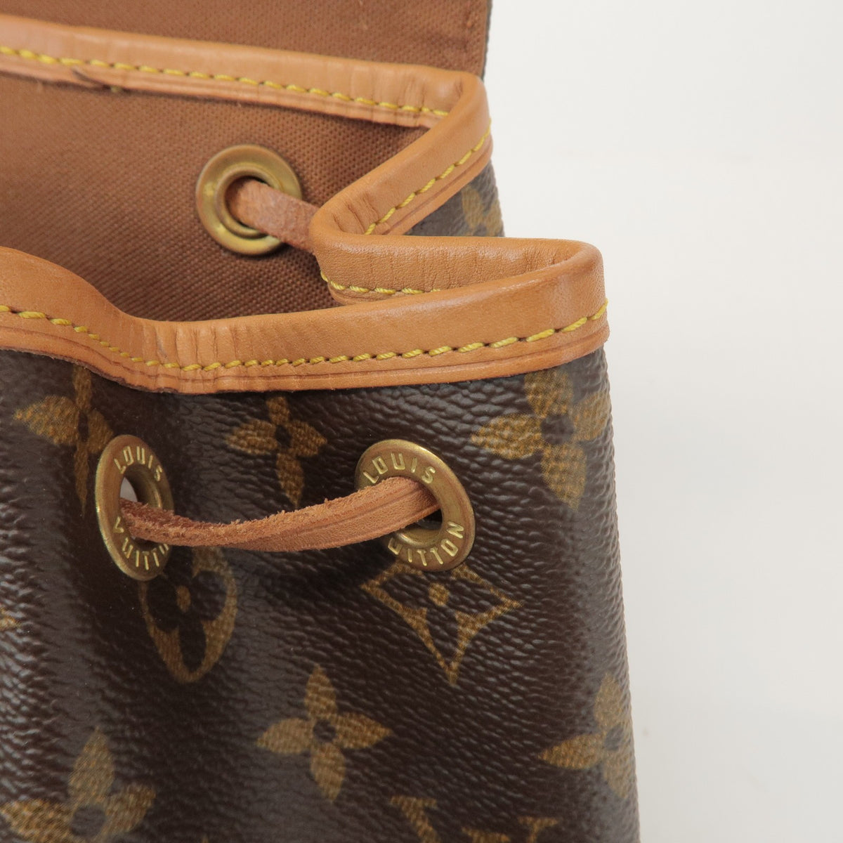 Louis Vuitton Vintage Montsouris Monogram Canvas, Brown, Canvas, Backpack