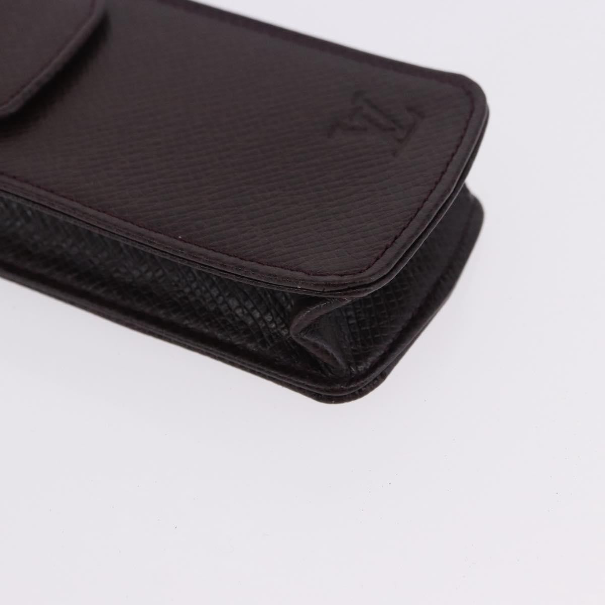Louis Vuitton Etui à stylo Leather, Brown, Leather, Clutch