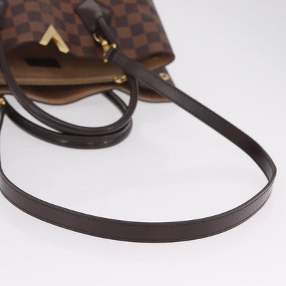 Louis Vuitton Kensington Damier, Brown, Canvas, Handbag
