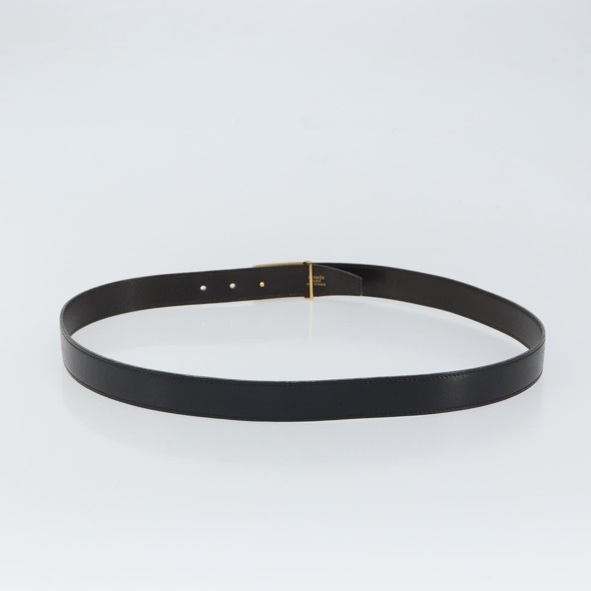 Hermes Buckle Belt Leather, Black, Leather, Belt