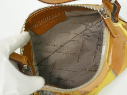 Salvatore Ferragamo Vintage Canvas, Multicolour, Canvas, Shoulder Bag