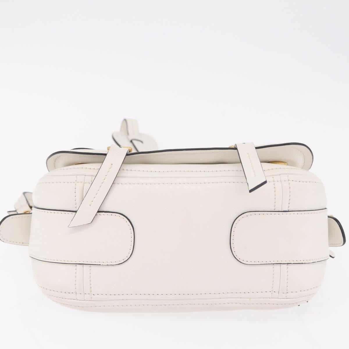 Miu Miu Grace Lux Leather, White, Leather, Shoulder Bag