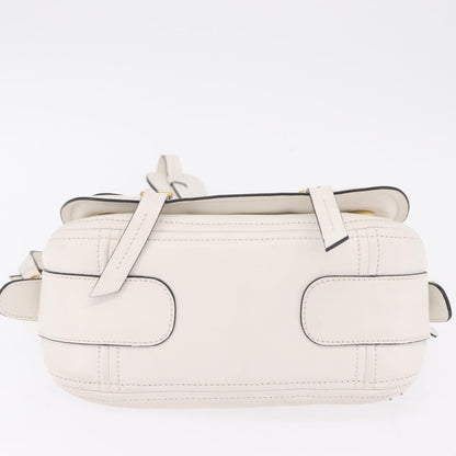 Miu Miu Grace Lux Leather, White, Leather, Shoulder Bag