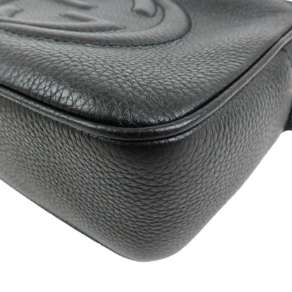 Gucci Soho Disco Leather, Black, Leather, Crossbody Bag