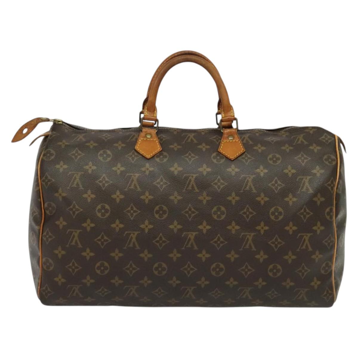 Louis Vuitton Speedy Handbag Monogram Canvas, BROWN, CANVAS, Handbag