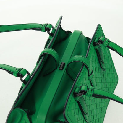 Bottega Veneta Intrecciato Leather, Green, Leather, Handbag