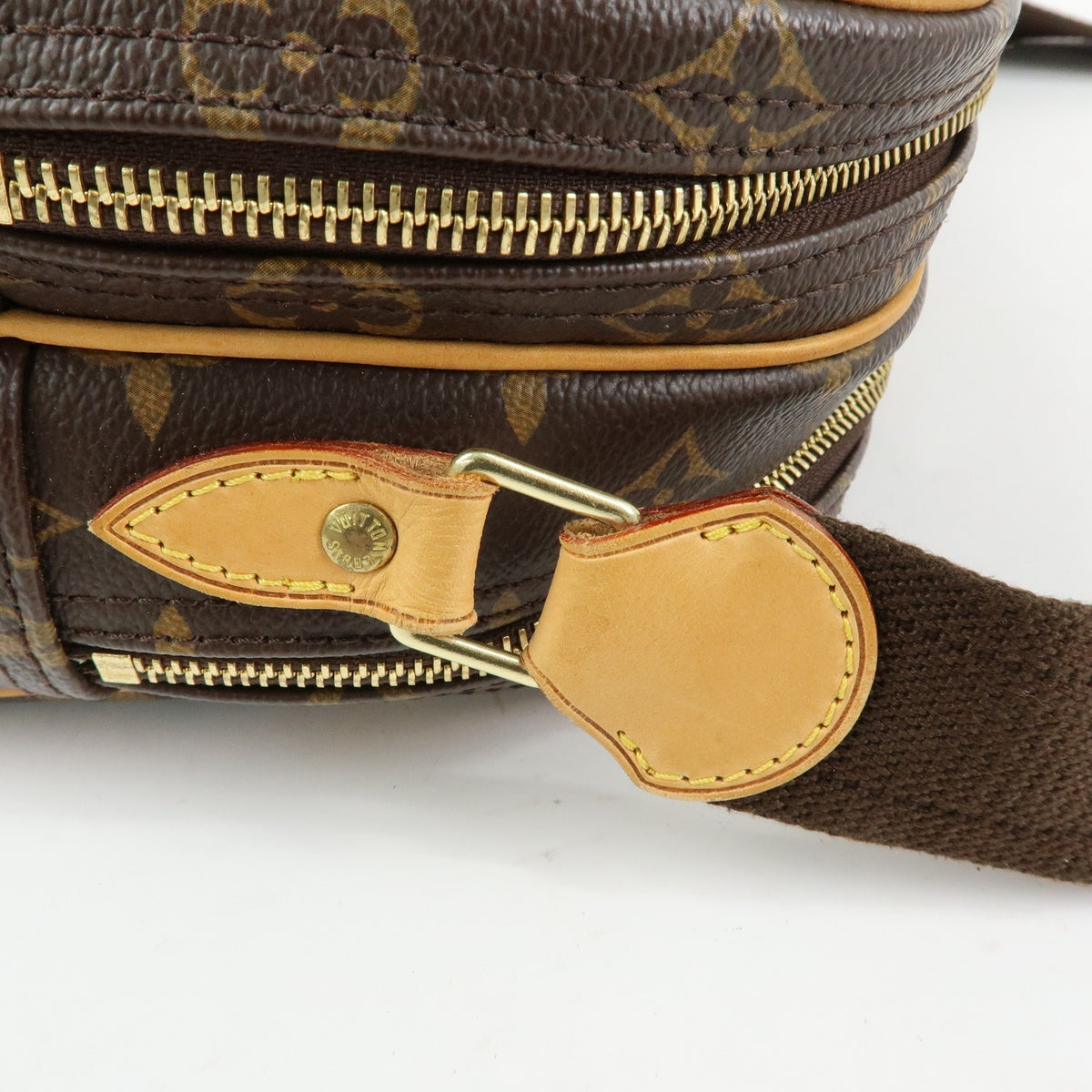 Louis Vuitton Reporter Monogram Canvas, Brown, Canvas, Shoulder Bag