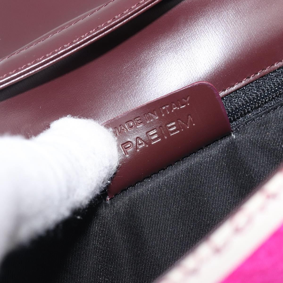 Bvlgari Clutch Canvas and Leather, Pink, Canvas, Clutch