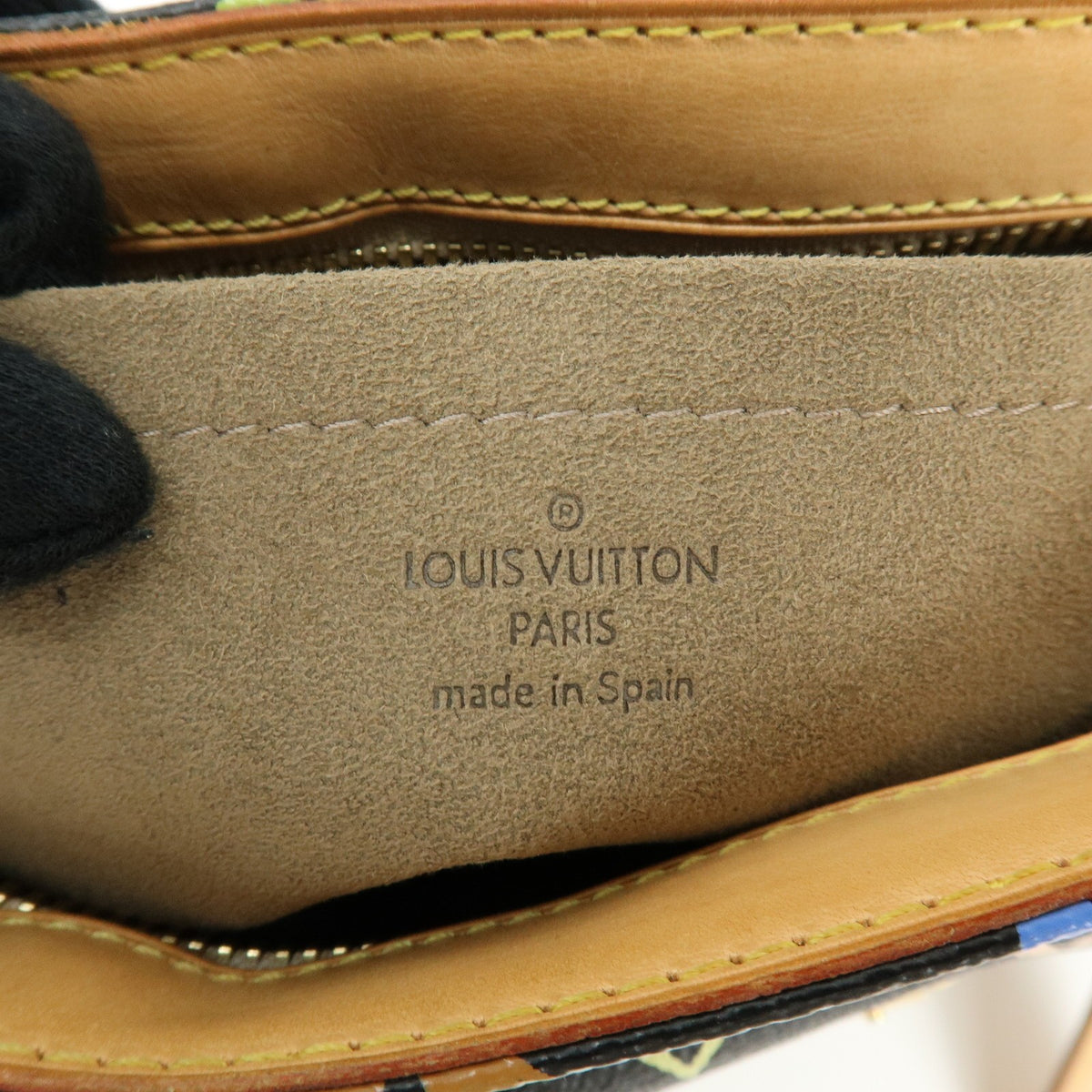 Louis Vuitton Lodge Monogram Multicolor, Black, Canvas, Handbag